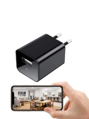 1080p-wifi-spy-charger-camera 1080P Wi-Fi Mini Spy Camera – USB Charger Hidden Camera with App Control & Live View, SD Card Storage - Supports Up to 256GB Card – Home & Office Security Surveillance Camera